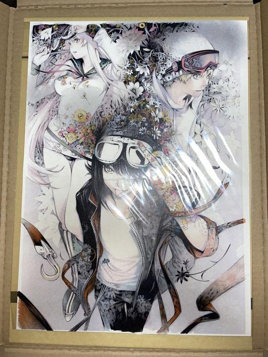 限定　rewrite 複製原画　セット Amazon.co.jp: 正規品『エアギア』 カラーイラスト複製原画